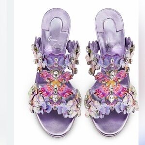 ISO Christian Louboutin Flora Calf 85 Lilac Purple 36 36.5 37